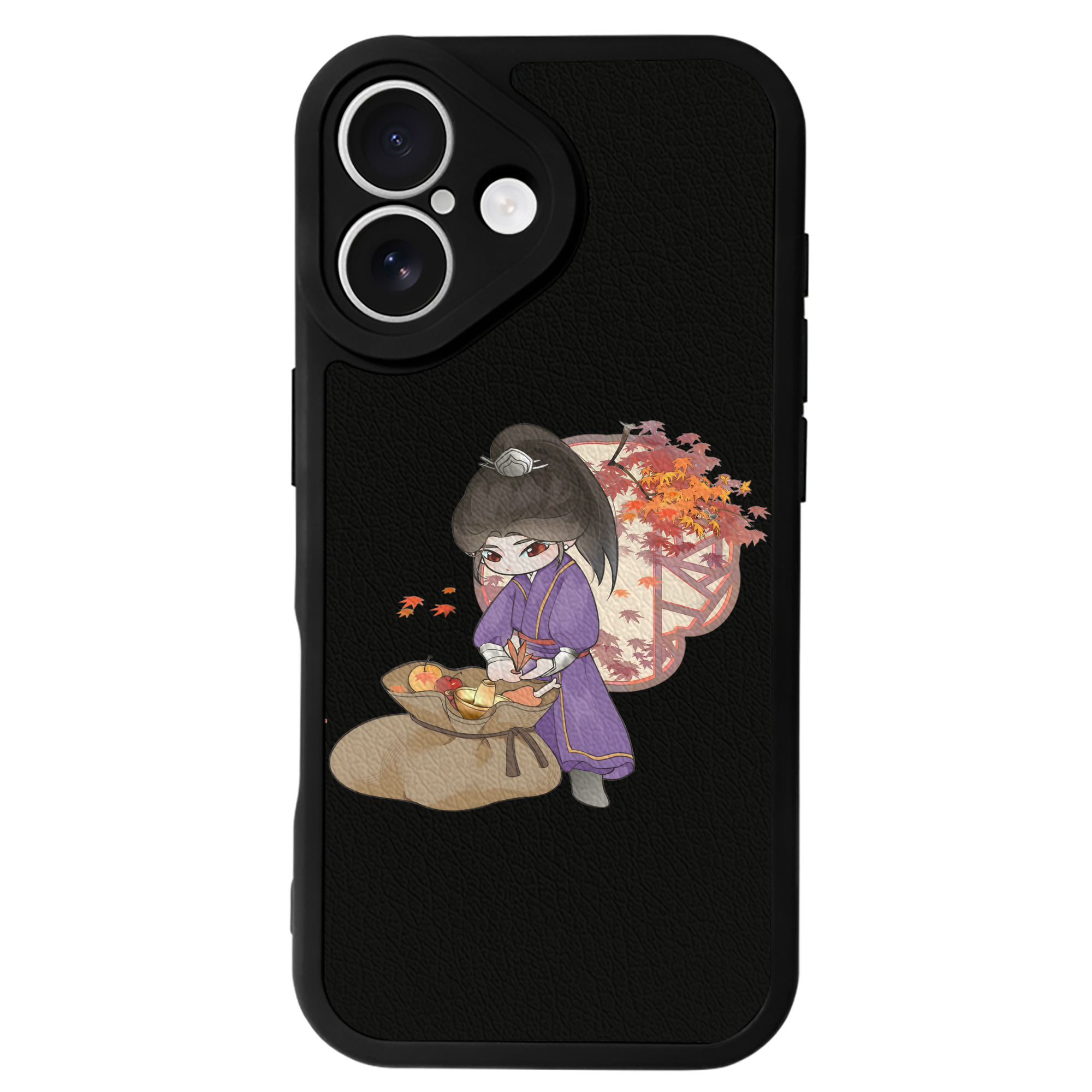 （画像用） Ne Zha 2 ナタ 魔童の大暴れ 【iPhone 16シリーズ対応】シリコンスマホケース（レザー調） 材質：シリコン